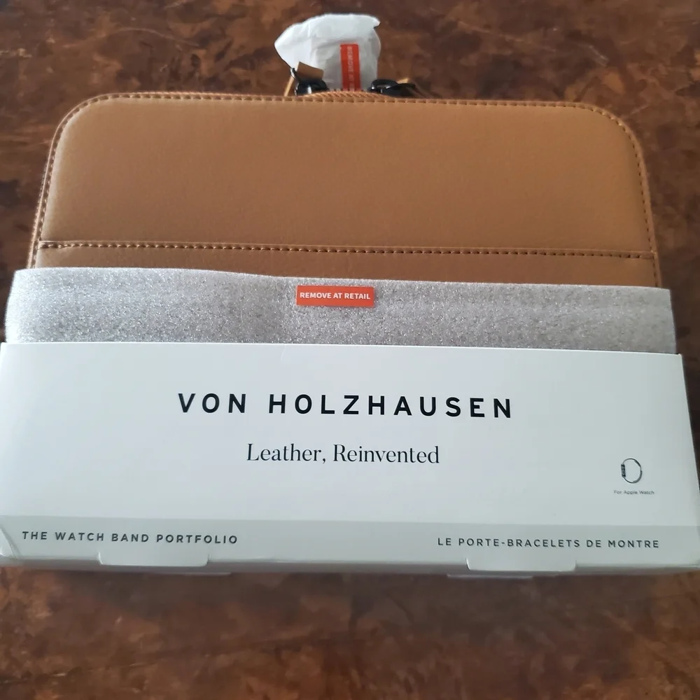 Von Holzhausen Watch Band Portfolio Leather,reinvented Organizer Black Or Tan